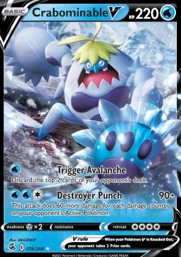Crabominable V FST-076 Ultra Rare Good Englisch