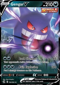 Gengar V FST-156 Ultra Rare Light Played Deutsch