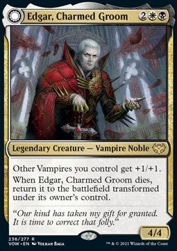 Edgar, Charmed Groom // Edgar Markov's Coffin VOW-236 Rare Excellent Englisch Foil