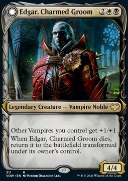 Edgar, Charmed Groom // Edgar Markov's Coffin (V.1) XVOW-311 Rare Good Englisch