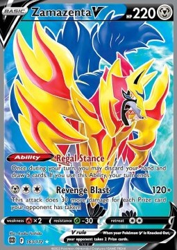 Zamazenta V BRS-163 Ultra Rare Excellent Englisch