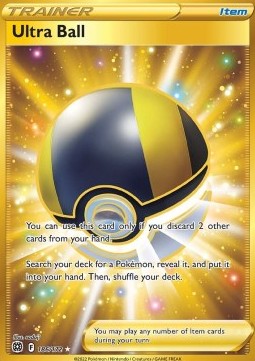 Ultra Ball BRS-186 Secret Rare Good Englisch