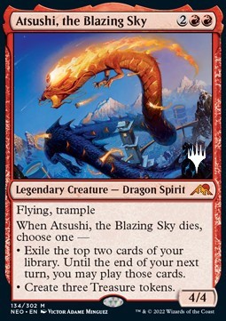 Atsushi, the Blazing Sky (V.2) PNEO-134 Mythic Near Mint Englisch Foil