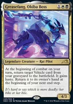 Greasefang, Okiba Boss PNEO-220 Rare Excellent Englisch Foil