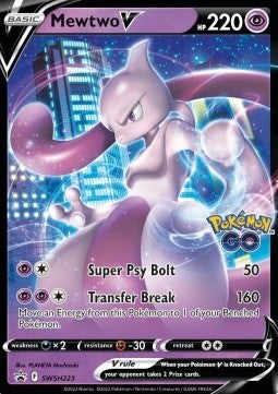 Mewtwo V SWSH-223 Promo Near Mint Englisch