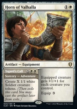 Horn of Valhalla // Ysgard's Call CLB-26 Rare Excellent Englisch Foil