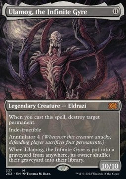 Ulamog, the Infinite Gyre (V.1) X2X2-337 Mythic Light Played Englisch