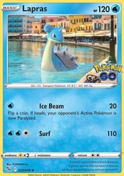 Lapras PGO-023 Holo Rare Excellent Deutsch