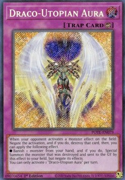Draco-Utopian Aura POTE-079 Secret Rare Near Mint Englisch 1. Auflage