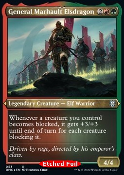 General Marhault Elsdragon XDMC-53 Uncommon Excellent Englisch Foil