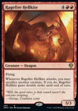 Ragefire Hellkite (V.1) XDMU-285 Rare Near Mint Deutsch