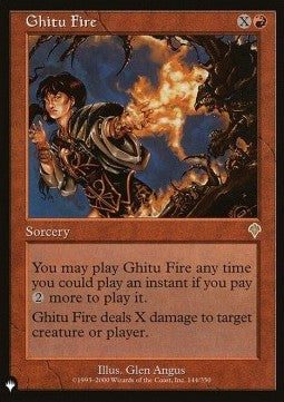 Ghitu Fire ZNL-144 Rare Excellent Englisch