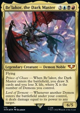 Be'lakor, the Dark Master 40K-172 Mythic Excellent Englisch Foil