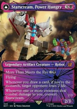 Starscream, Power Hungry // Starscream, Seeker Leader BOT-20 Mythic Near Mint Englisch