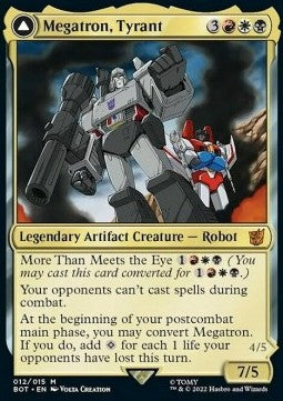 Megatron, Tyrant // Megatron, Destructive Force BOT-12 Mythic Excellent Englisch Foil