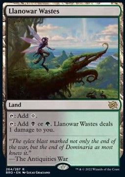 Llanowar Wastes BRO-264 Rare Near Mint Englisch Foil