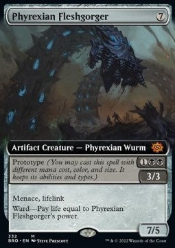 Phyrexian Fleshgorger XBRO-332 Mythic Near Mint Englisch Foil