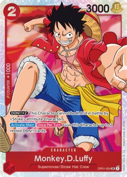 Monkey.D.Luffy (OP01-024) (V.1) OP01 Super Rare Excellent Englisch