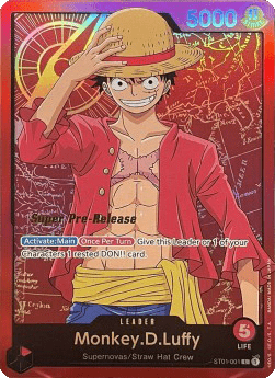 Monkey.D.Luffy (ST01-001) (V.2) ST-01 Leader Near Mint Englisch