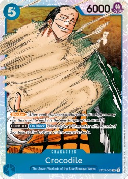 Crocodile (ST03-003) (V.1) ST-03 Super Rare Near Mint Englisch