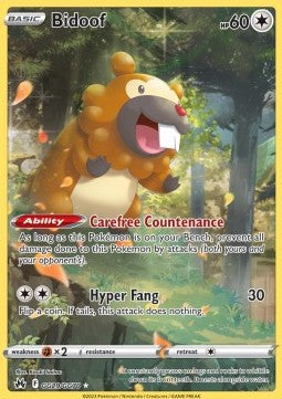 Bidoof CRZ-GG29 Holo Rare Near Mint Englisch