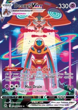 Deoxys VMAX CRZ-GG45 Ultra Rare Light Played Deutsch