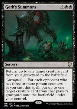 Geth's Summons ONC-11 Rare Near Mint Deutsch