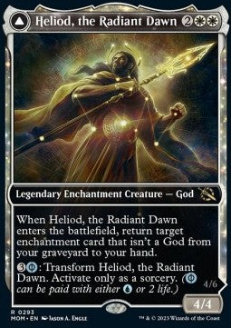 Heliod, the Radiant Dawn // Heliod, the Warped Eclipse XMOM-293 Rare Excellent Englisch