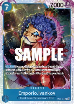 Emporio.Ivankov (OP02-051) (V.1) OP02 Super Rare Boosterfrisch Englisch