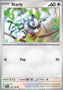 Starly SVI-148 Common Excellent Englisch Reverse Holo