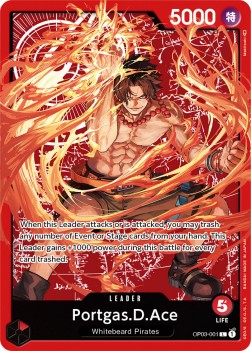 Portgas.D.Ace (OP03-001) UP Leader Near Mint Englisch