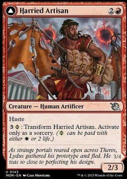 Harried Artisan // Phyrexian Skyflayer MOM-143 Uncommon Near Mint Englisch