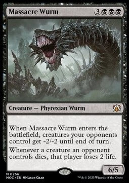 Massacre Wurm MOC-256 Mythic Excellent Englisch
