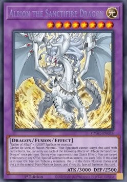 Albion der Heiligfeuer-Drache CYAC-035 Secret Rare Near Mint Deutsch 1. Auflage