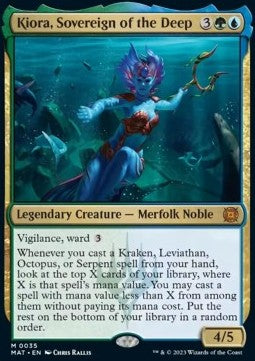 Kiora, Sovereign of the Deep MAT-35 Mythic Near Mint Englisch