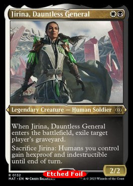 Jirina, Dauntless General XMAT-132 Rare Near Mint Englisch Foil
