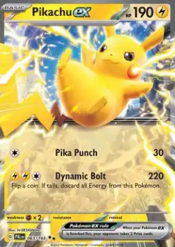 Pikachu ex PAL-063 Double Rare Good Deutsch