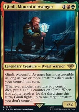 Gimli, Mournful Avenger LTR-209 Rare Excellent Englisch