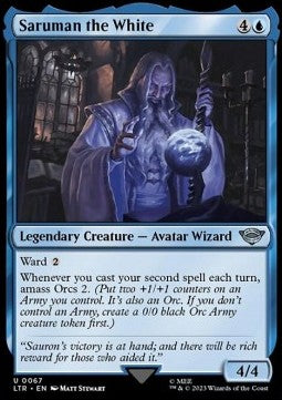 Saruman the White LTR-67 Uncommon Excellent Englisch Foil