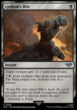 Gollum's Bite LTR-85 Uncommon Excellent Englisch Foil