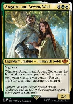 Aragorn and Arwen, Wed XLTR-287 Mythic Excellent Englisch Foil