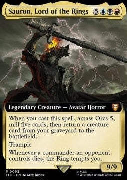 Sauron, Lord of the Rings XLTC-92 Mythic Near Mint Englisch Foil