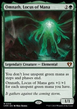 Omnath, der Sammelpunkt des Manas CMM-310 Mythic Near Mint Deutsch Foil