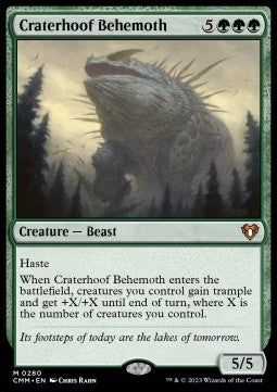 Craterhoof Behemoth CMM-280 Mythic Excellent Englisch