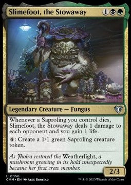 Slimefoot, the Stowaway CMM-356 Uncommon Excellent Englisch Foil