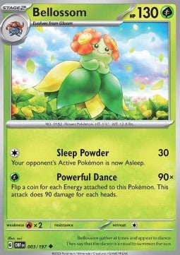 Bellossom OBF-003 Uncommon Near Mint Englisch
