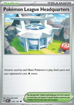 Pokémon League Headquarters OBF-192 Uncommon Excellent Englisch