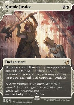 Karmic Justice WOT-7 Rare EX Englisch Foil