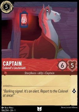 Kapitän - Colonels Leutnant 1TFC-106 Uncommon Boosterfrisch Deutsch Foil