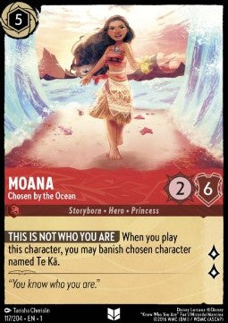 Vaiana - Vom Ozean auserwählt 1TFC-117 Uncommon Boosterfrisch Deutsch Foil